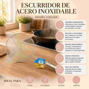 Espumadera Araña de Aceros Inocxidable - Imagen 3