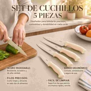 Sets de 5 Cuchillos para Cocina - Imagen 2