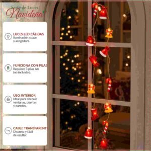 Serie de Luces Con Figuras Navidad - Imagen 2
