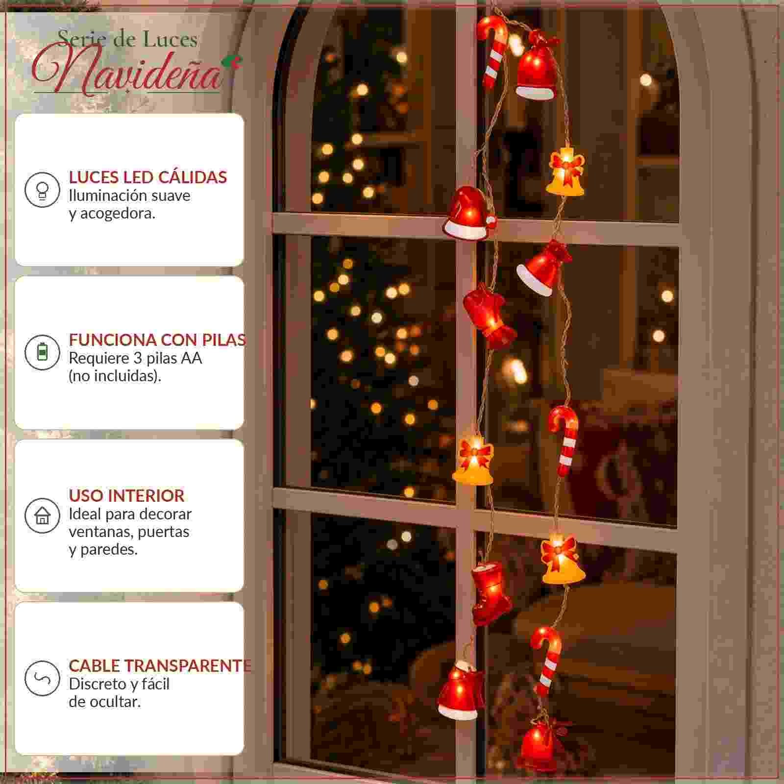 Serie de Luces Con Figuras Navidad - Imagen 2