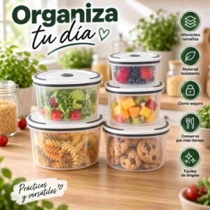 Sets de Toppers Circulares, 5 piezas con Tapa para Ventilar - Imagen 2