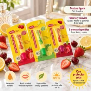 Balsamo Labial "Comfor" 3 Aromas Diferentes - Imagen 2